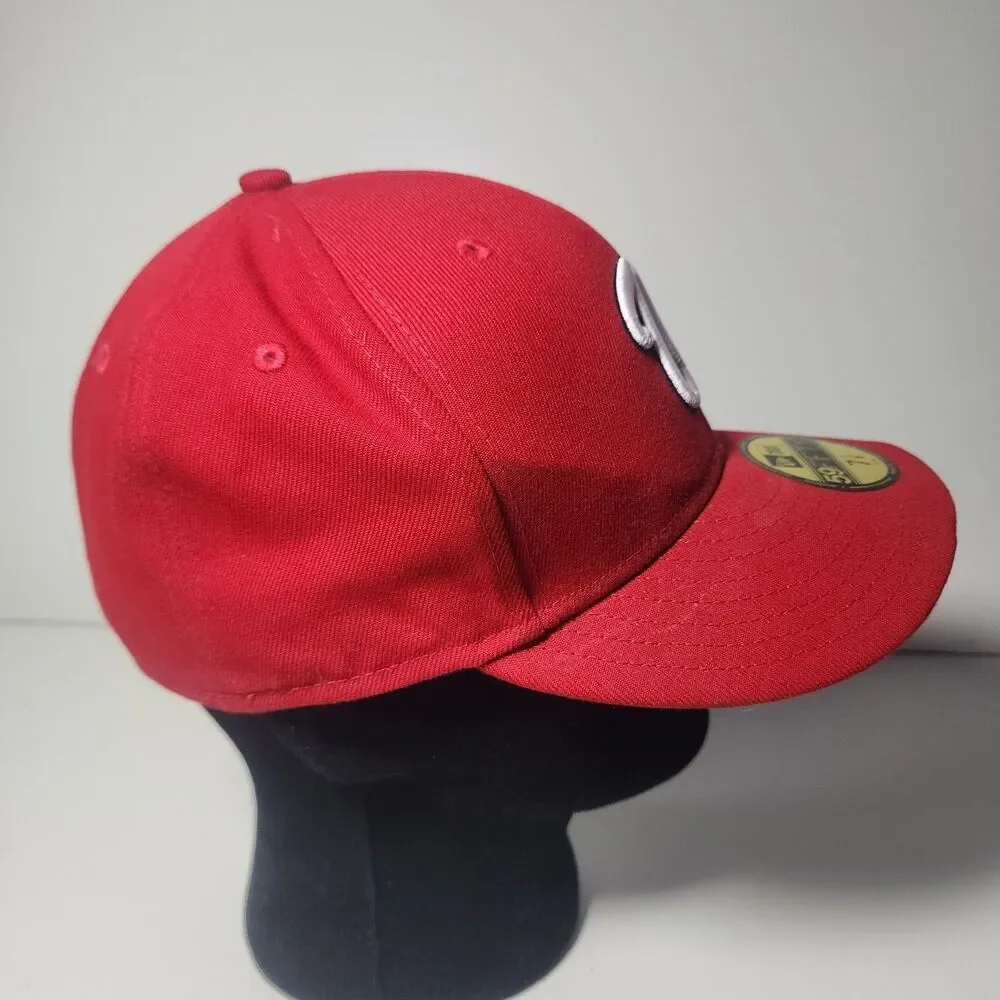 Washington Nationals New Era 59FIFTY Fitted Hat Cap Red MLB Baseball W Logo
